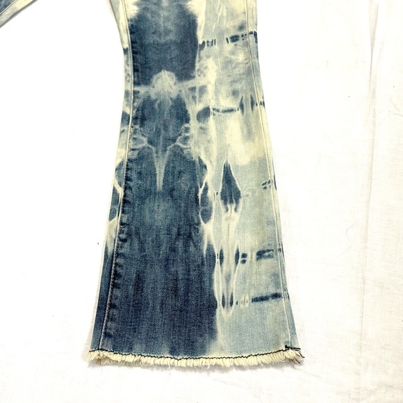 Psychedelic Crop Flare Jeans Size 27 4 - Picture 4 of 12